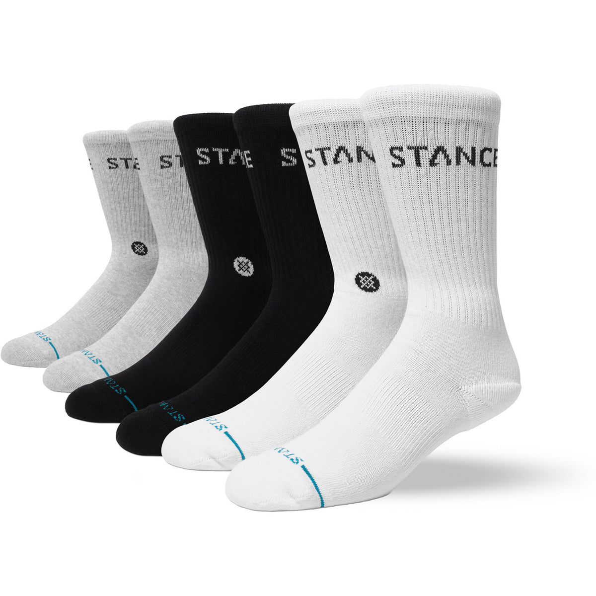 Stance Origin 6 Pack Crew Socks Multi