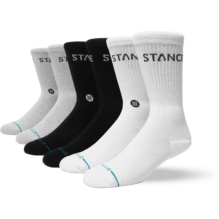 Stance Origin 6 Pack Crew Socks Multi