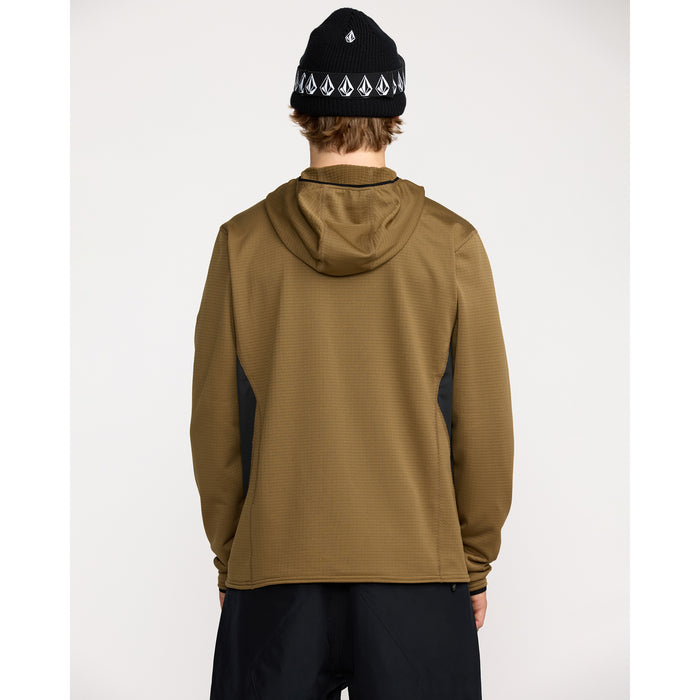 Volcom Gridlock Hooded Pullover Fleece - Men's Bronze