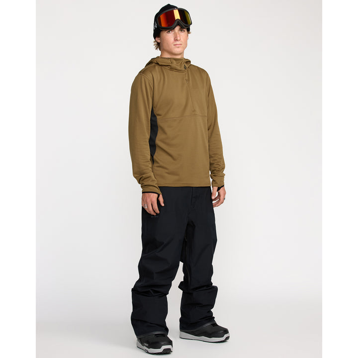 Volcom Gridlock Hooded Pullover Fleece - Men's Bronze
