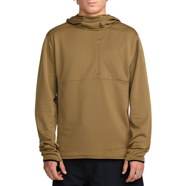 Volcom Gridlock Hooded Pullover Fleece - Men's Bronze