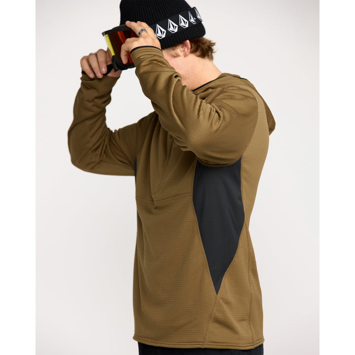 Volcom Gridlock Hooded Pullover Fleece - Men's Bronze