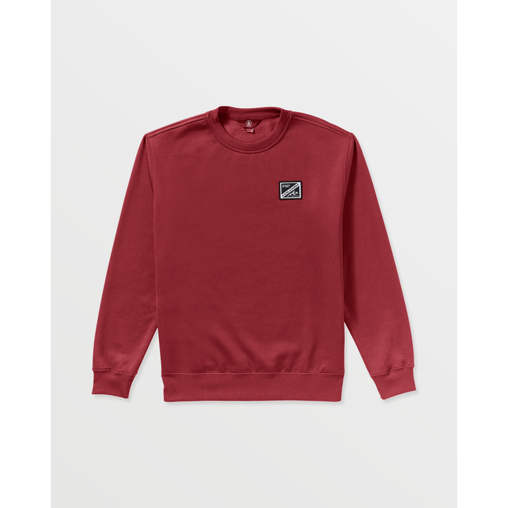 Volcom Hydro Crew Fleece - Men's Burnt Red