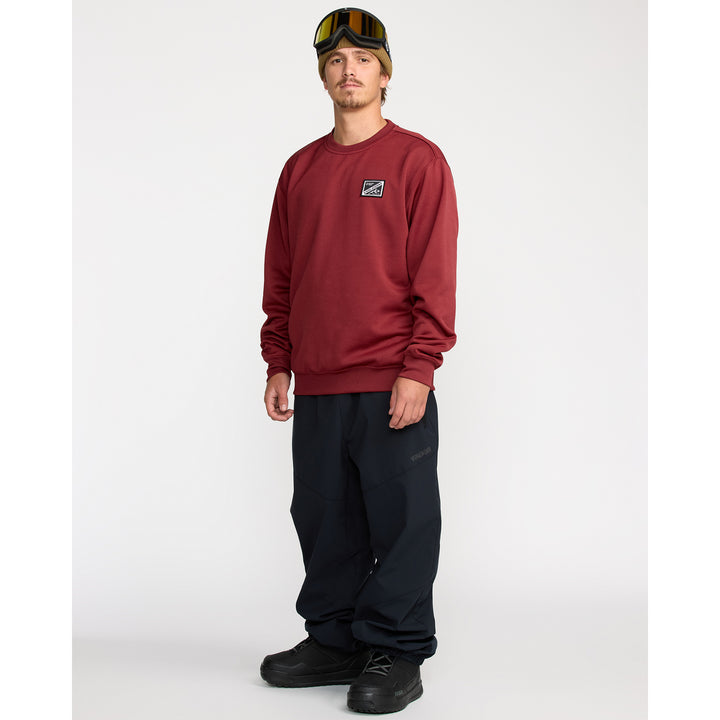 Volcom Hydro Crew Fleece - Men's Burnt Red