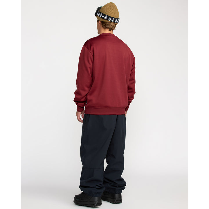 Volcom Hydro Crew Fleece - Men's Burnt Red