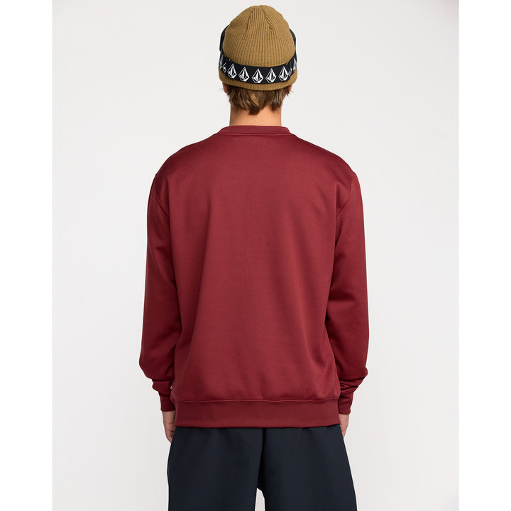 Volcom Hydro Crew Fleece - Men's Burnt Red