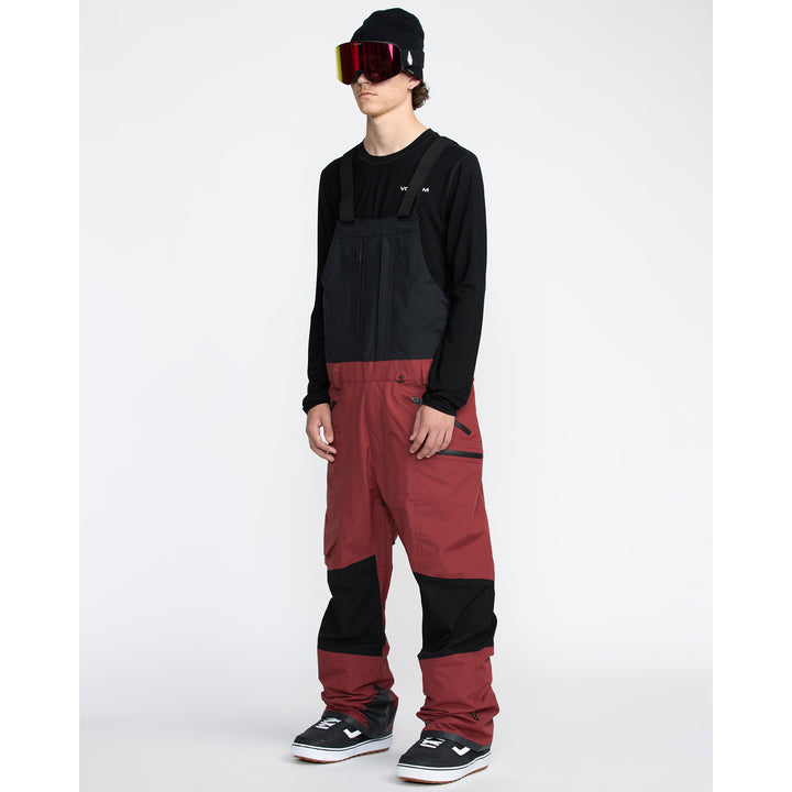 Volcom Rain GORE-TEX Bibs - Men's Burnt Red