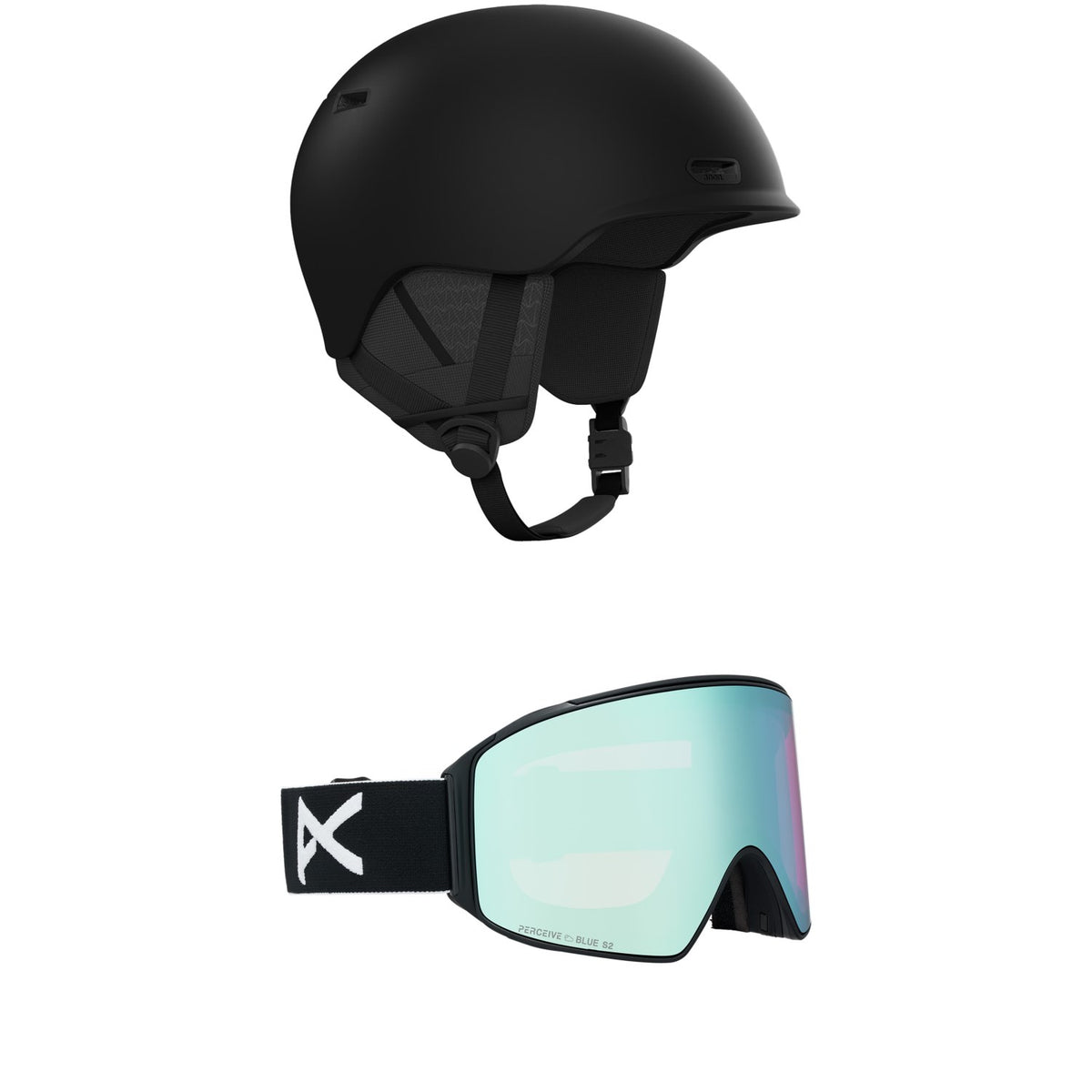 Anon Oslo WaveCel Round Fit Helmet + M4 Cylindrical MFI Low Bridge Fit Goggles