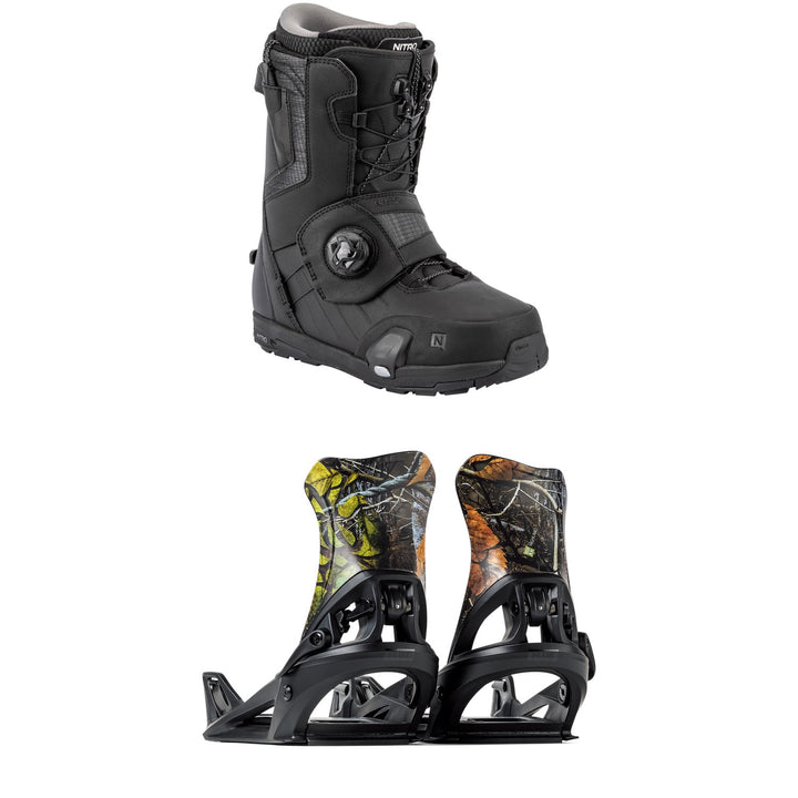 Nitro Profile Step On TLS Snowboard Boots + Flux DS Step On Snowboard Bindings 2026