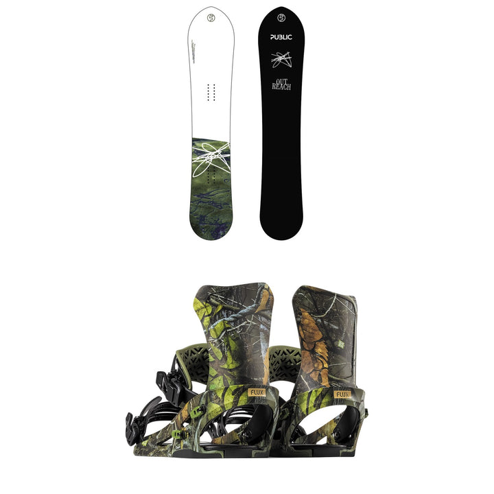 Public Snowboards Outreach Snowboard + Flux DS Snowboard Bindings 2026