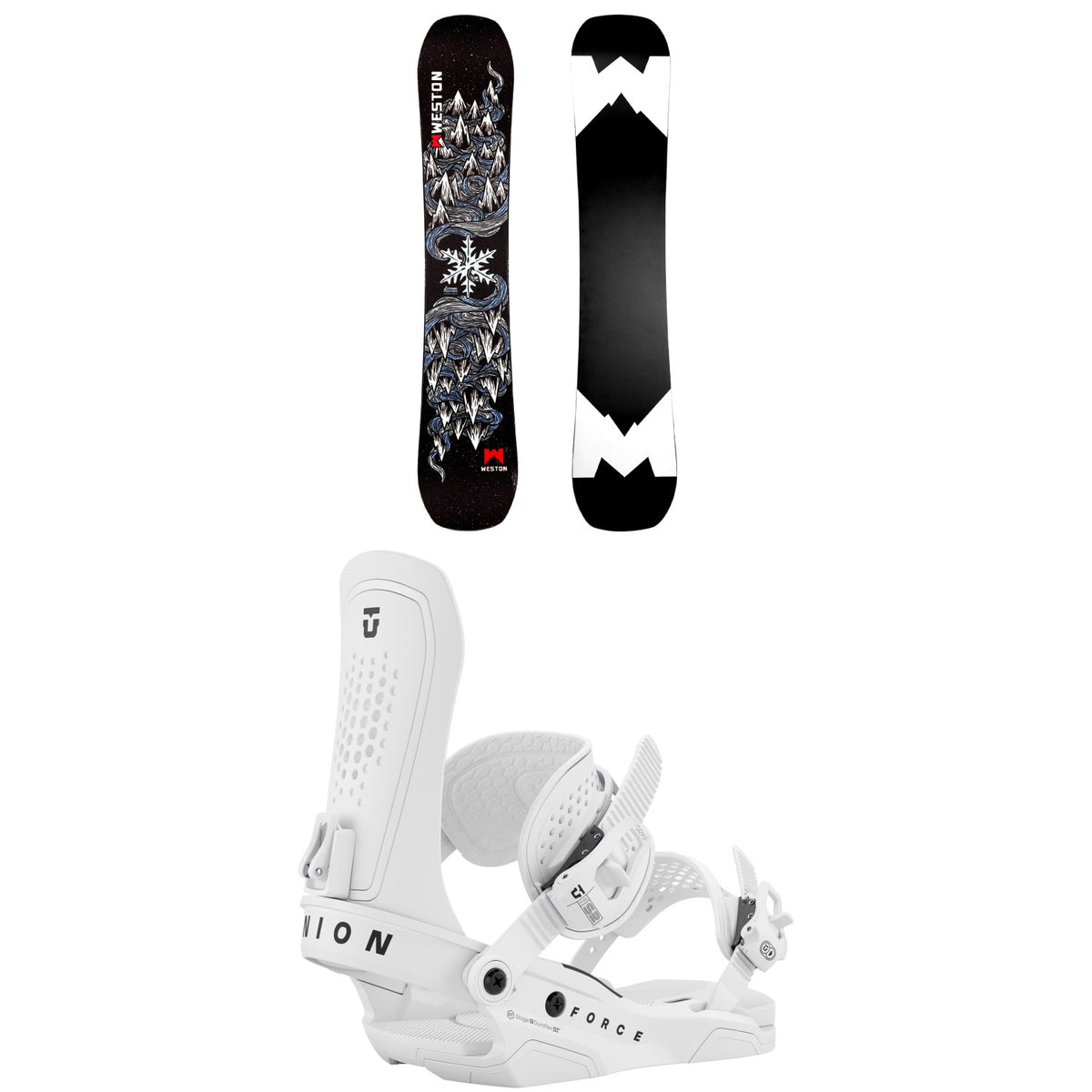 Weston Dream Machine Snowboard + Union Force Snowboard Bindings 2026