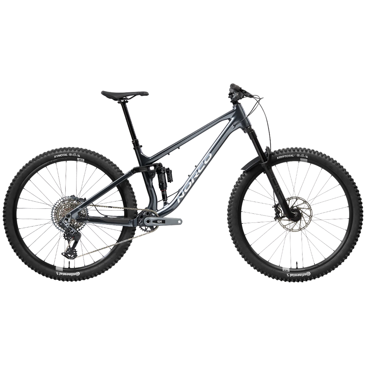 Norco Fluid FS A1 SRAM Complete Mountain Bike 2024 Black/Chrome