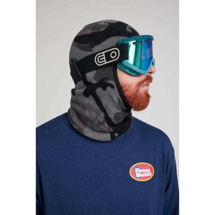 Airblaster Cozy Fleece Face Tube Black Dinoflage XL