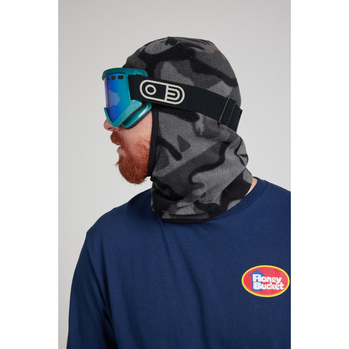 Airblaster Cozy Fleece Face Tube Black Dinoflage XL