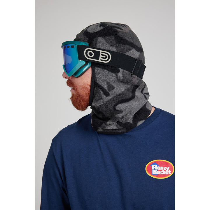 Airblaster Cozy Fleece Face Tube Black Dinoflage XL