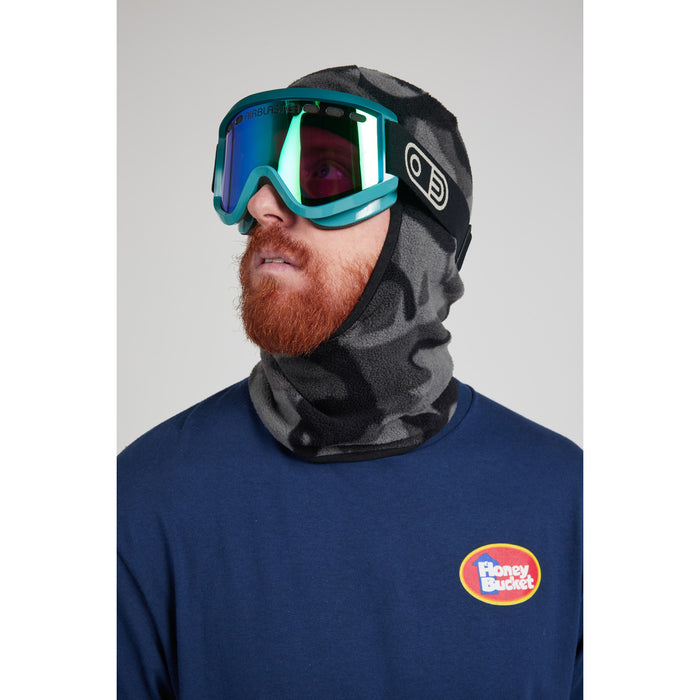 Airblaster Cozy Fleece Face Tube Black Dinoflage XL