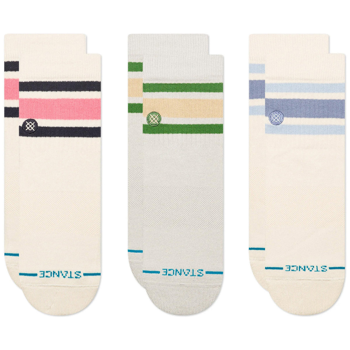 Stance Boyd Quarter 3 Pack Sock - Women's Ivory