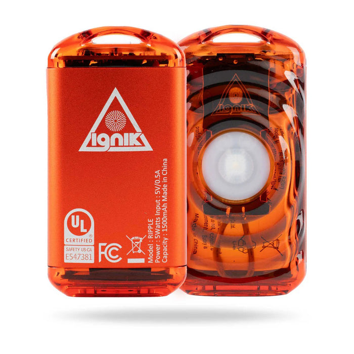 Ignik Outdoors Ripple Rechargeable Hand Warmers - 6 Pack Lava Orange