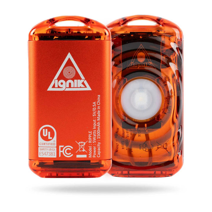 Ignik Outdoors Ripple Rechargeable Hand Warmers - 6 Pack Lava Orange
