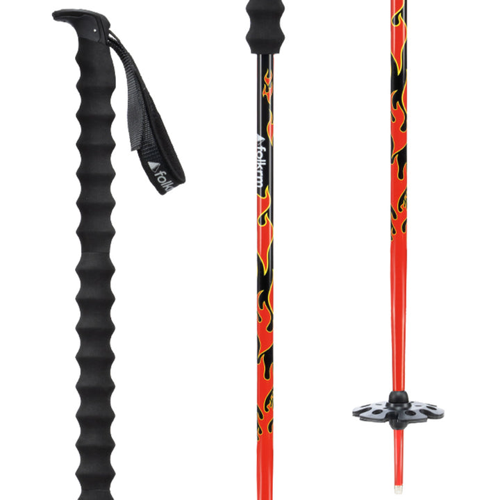 Folkrm Wyeast Ski Poles 2026 Flame