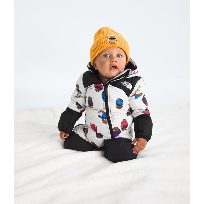 The North Face Baby 1996 Retro Nuptse Print One-Piece - Infants' TNF White Nuptse Bears Print