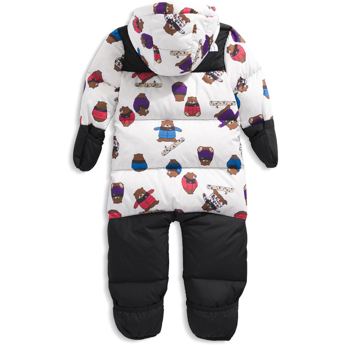 The North Face Baby 1996 Retro Nuptse Print One-Piece - Infants' TNF White Nuptse Bears Print