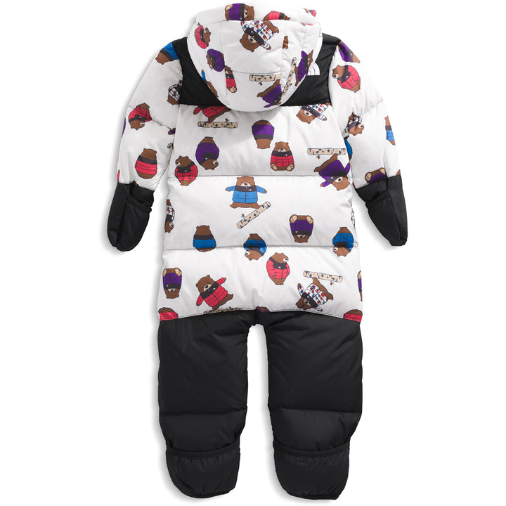 The North Face Baby 1996 Retro Nuptse Print One-Piece - Infants' TNF White Nuptse Bears Print