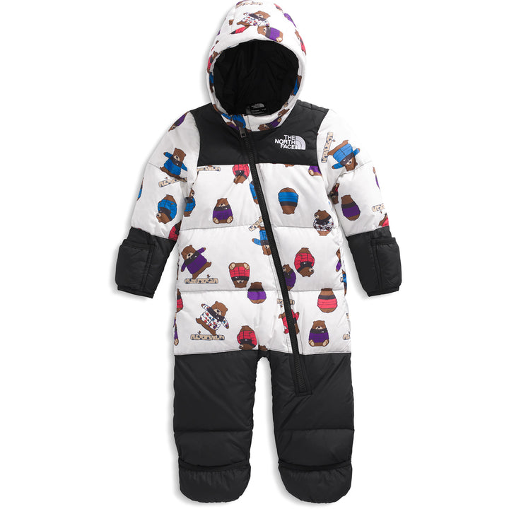 The North Face Baby 1996 Retro Nuptse Print One-Piece - Infants' TNF White Nuptse Bears Print