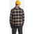 Brixton Bowery Heavy Weight Long-Sleeve Flannel - Men's Black/Cream