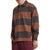 Brixton Union Heavyweight Rugby Polo - Men's Washed Blalck/Pinecown Brown