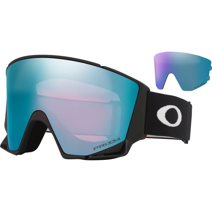 Oakley Flow Scape L Low Bridge Fit Goggles Matte Black/Prizm Sapphire+Prizm Iced Iridium