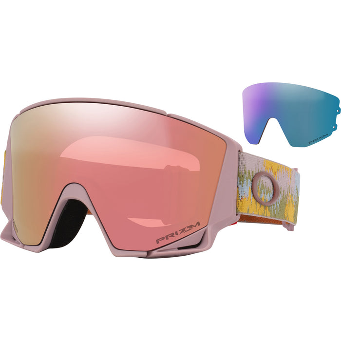 Oakley Flow Scape M Low Bridge Fit Goggles Toadstool Static/Prizm Rose Gold+Prizm Iced Iridium