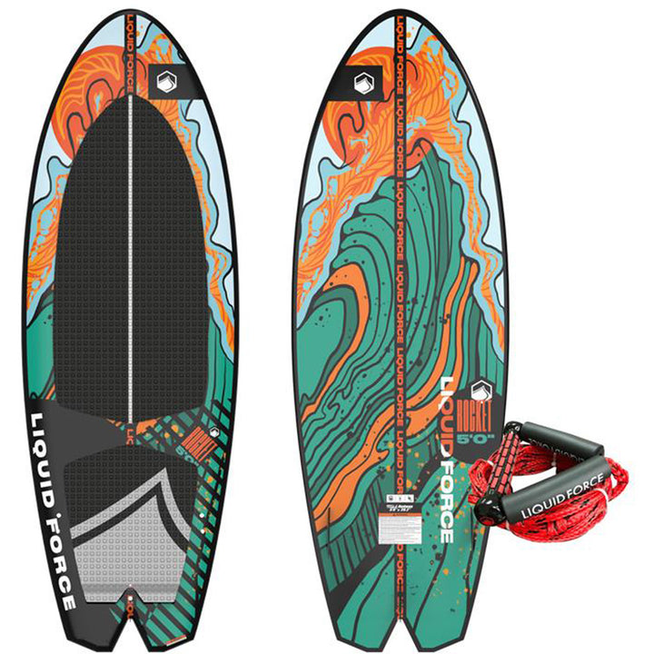 Liquid Force Rocket Wakesurf Board with Surf Rope 2026