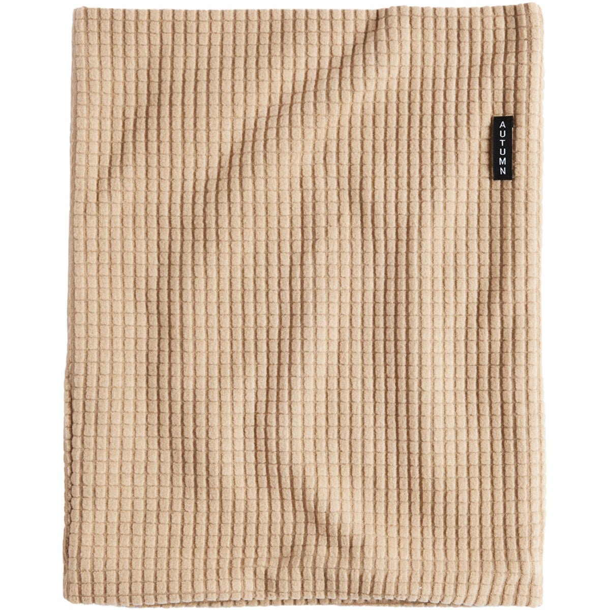 Autumn Grid Fleece Neck Gaiter Sand