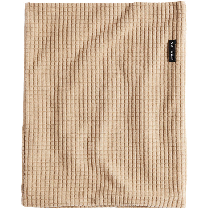 Autumn Grid Fleece Neck Gaiter Sand
