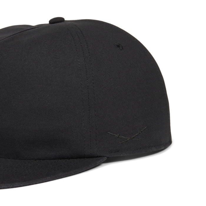 Oyuki 5 Panel Vintage Hat Black