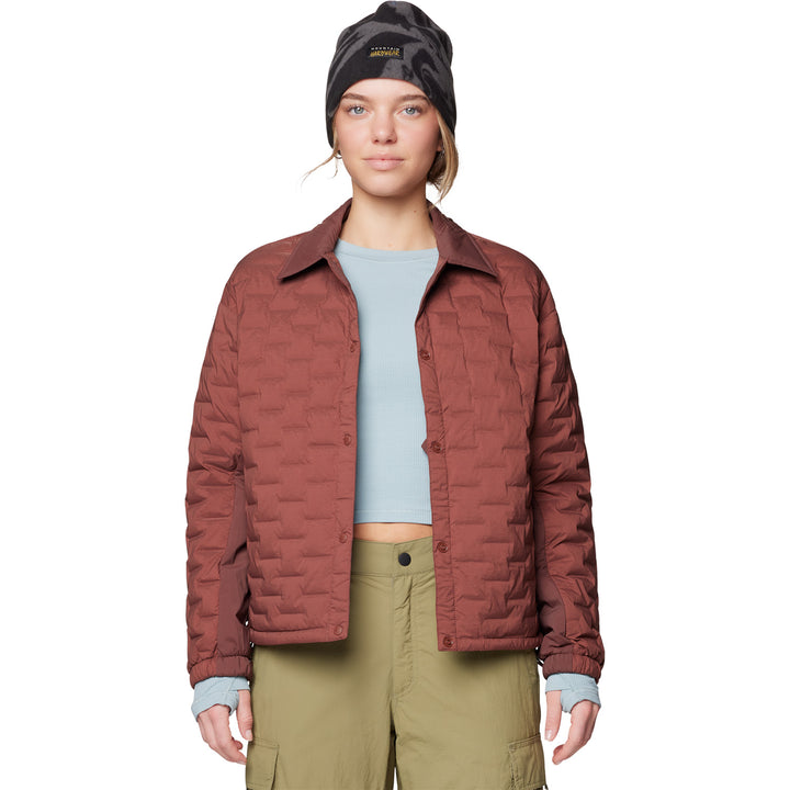 Mountain Hardwear Stretchdown™ Light Snap Jacket - Women's Bourbon Brown