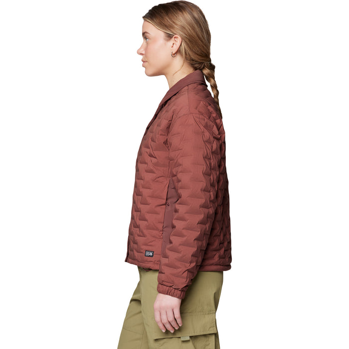 Mountain Hardwear Stretchdown™ Light Snap Jacket - Women's Bourbon Brown
