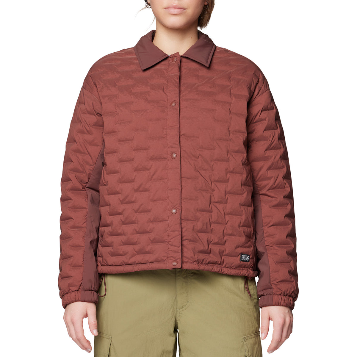 Mountain Hardwear Stretchdown™ Light Snap Jacket - Women's Bourbon Brown