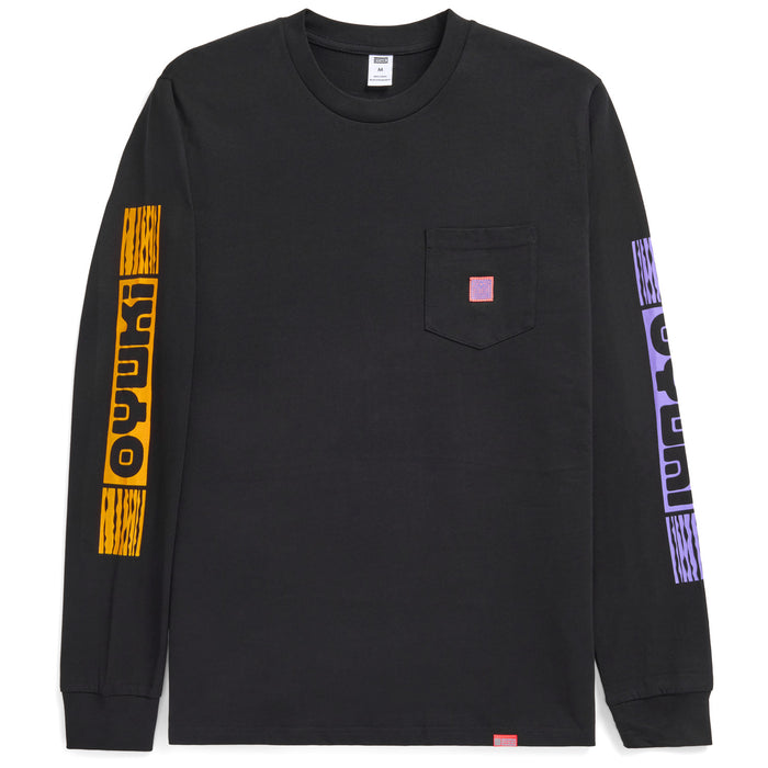 Oyuki Pocket Long-Sleeve T-Shirt - Unisex Black
