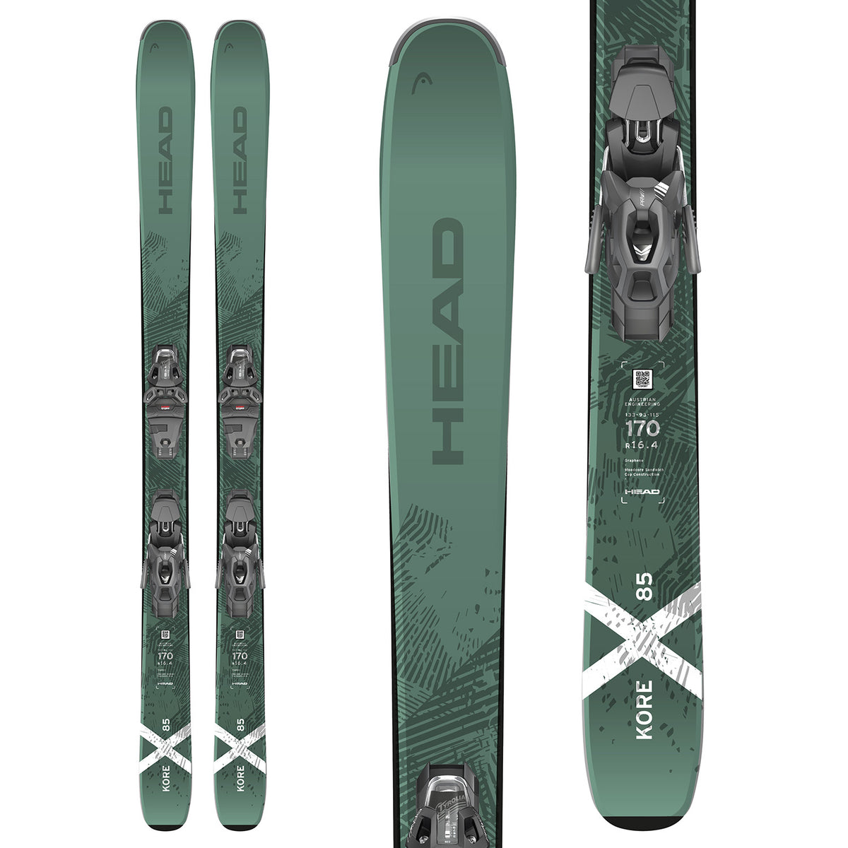 Head Kore X 85 Skis + PR 11 Bindings 2025
