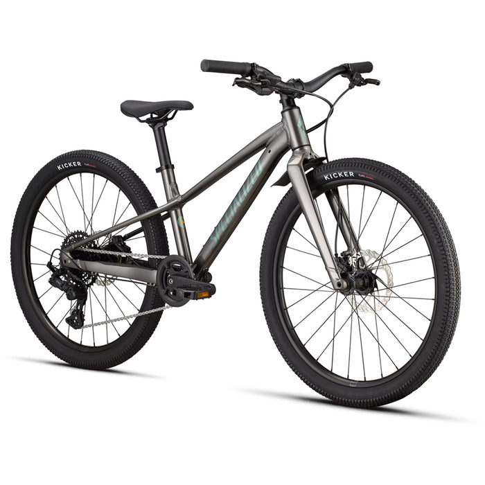 Specialized Riprock 24 Complete Mountain Bike - Kids' 2026 Gloss Smoke / Fjord Metallic