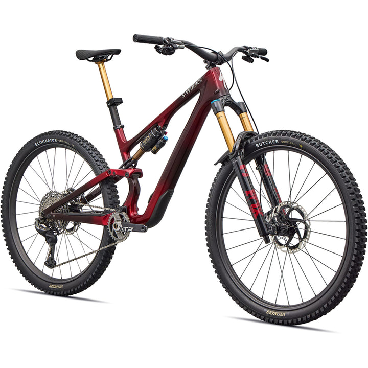 Specialized S-Works Stumpjumper 15 EVO Di2 Complete Mountain Bike 2026 Gloss Solidity Metallic / Bordeaux Metallic / Brushed Chrome