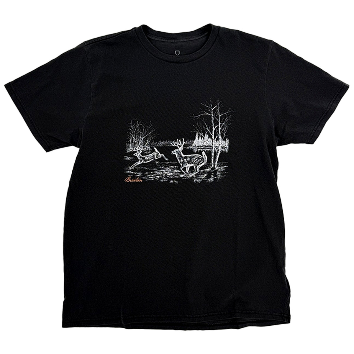 Brixton Gallop Short-Sleeve T-Shirt - Men's Black Worn Wash