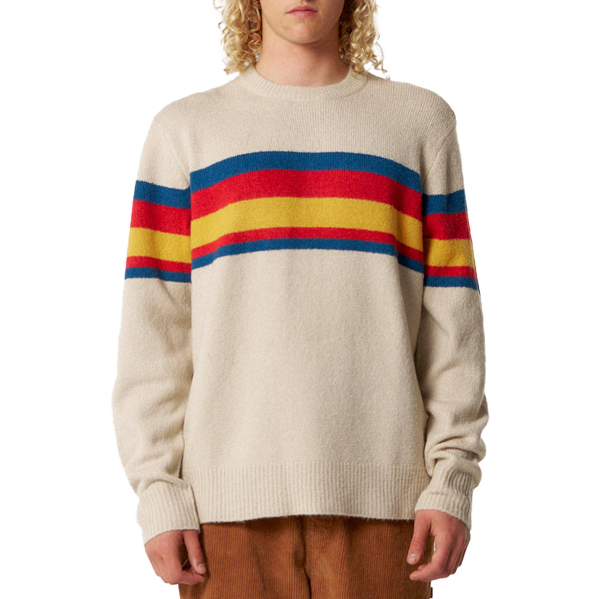 The Critical Slide Society Horizon Crew Knit - Men's Ecru