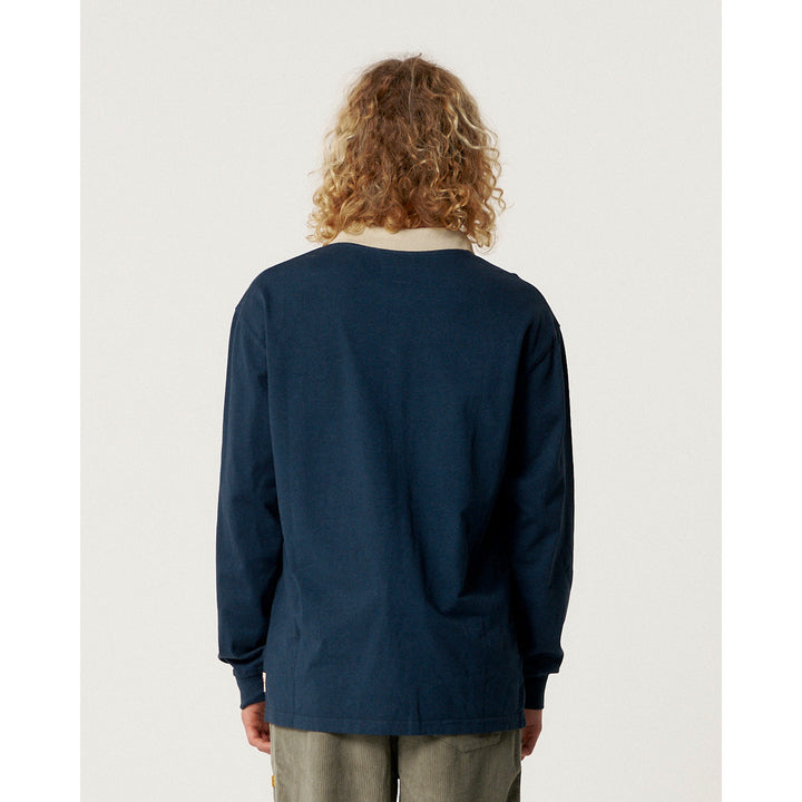 The Critical Slide Society Sun Cured 1/4 Zip Rugby - Men's Navy