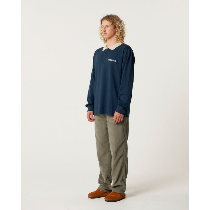 The Critical Slide Society Sun Cured 1/4 Zip Rugby - Men's Navy