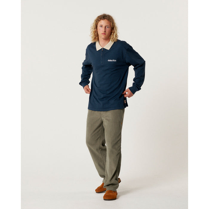 The Critical Slide Society Sun Cured 1/4 Zip Rugby - Men's Navy