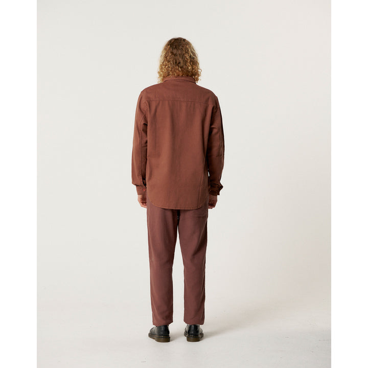 The Critical Slide Society Lazy Boy Twill Shirt - Men's Chestnut