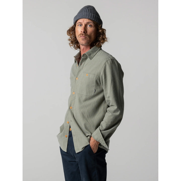 Finisterre Gylly Shirt - Men's Shadow Green